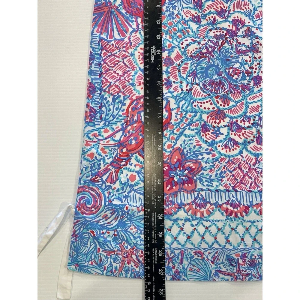 Lilly Pulitzer Girls‎ Classic Shift Dress Size 10 M Seashells Lobster &Flowers